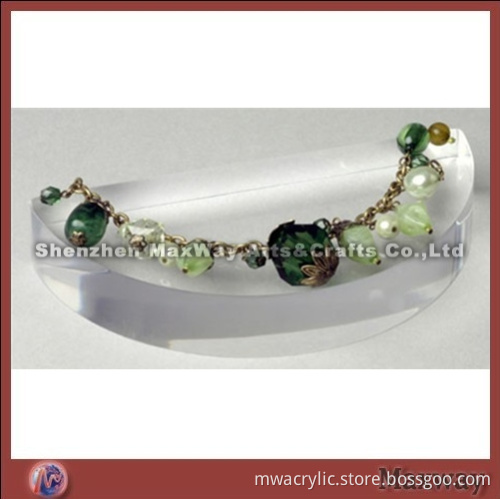 Transparent Half-round Acrylic/Lucite Jewelry/Earring/Bracelet Holder/Display Stand